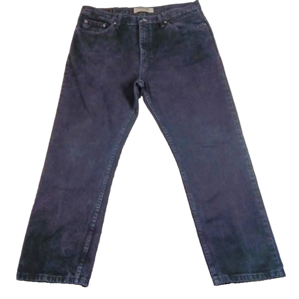 Wrangler Authentics Jeans Mens 38x29 Black Straight Leg Denim 100% Cotton Pants